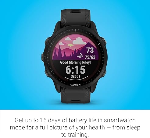Garmin Forerunner 955 Preto com Monitor Cardíaco de Pulso e GPS - Imagem 3