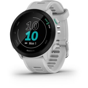 Garmin Forerunner 55 Branco Monitor Cardíaco de Pulso com GPS